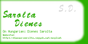 sarolta dienes business card